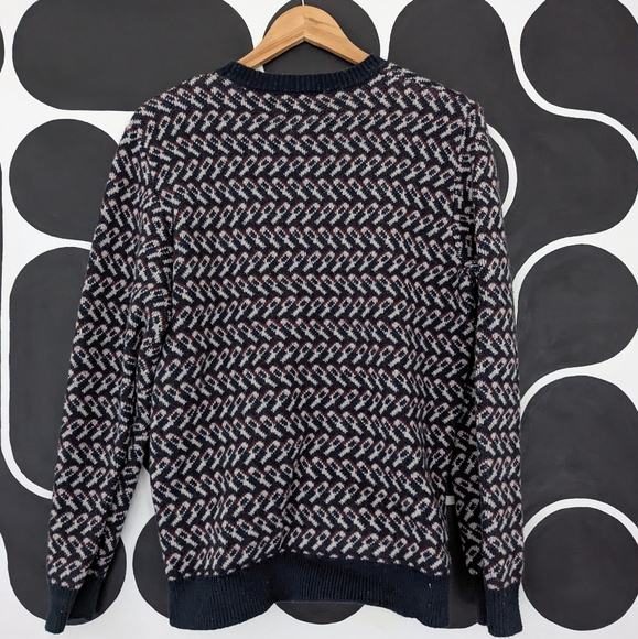 Frank & Oak Wool Navy Crewneck Sweater Men's Large - Picture 3 of 6